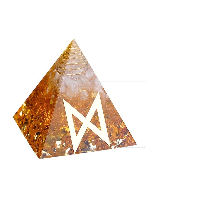 Minimalist Crystal Pyramid Ornament | Daily Indoor Home Decor