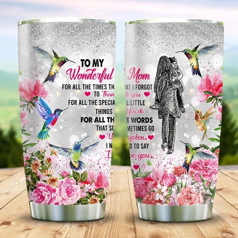 Mother's Day Themed Stainless Steel Water Bottle | Drinkware & Travel Accessories