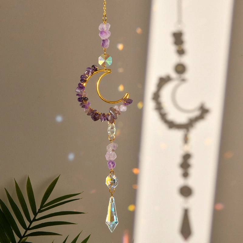 Moonlit Crystal Suncatcher Wall Decor | Home Decor
