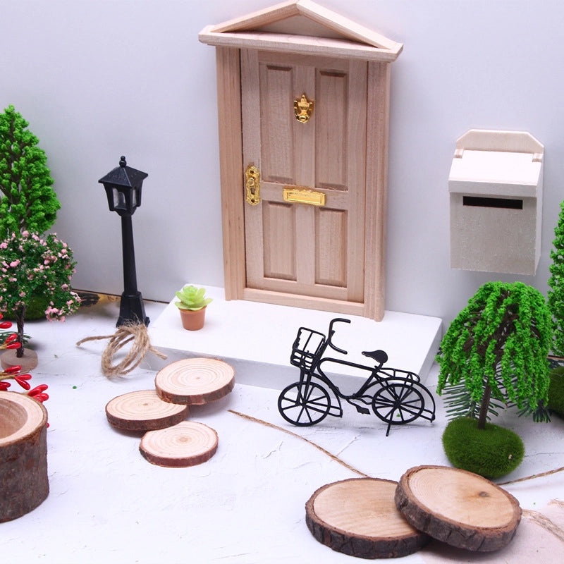 Vintage Metal Mini Bicycle Model for Doll House | Miniature Ornaments & Scene Props