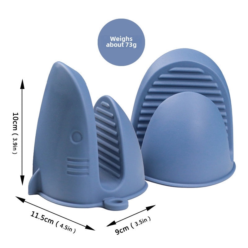 高温耐热鲨鱼硅胶防烫夹|厨房用品和烹饪工具