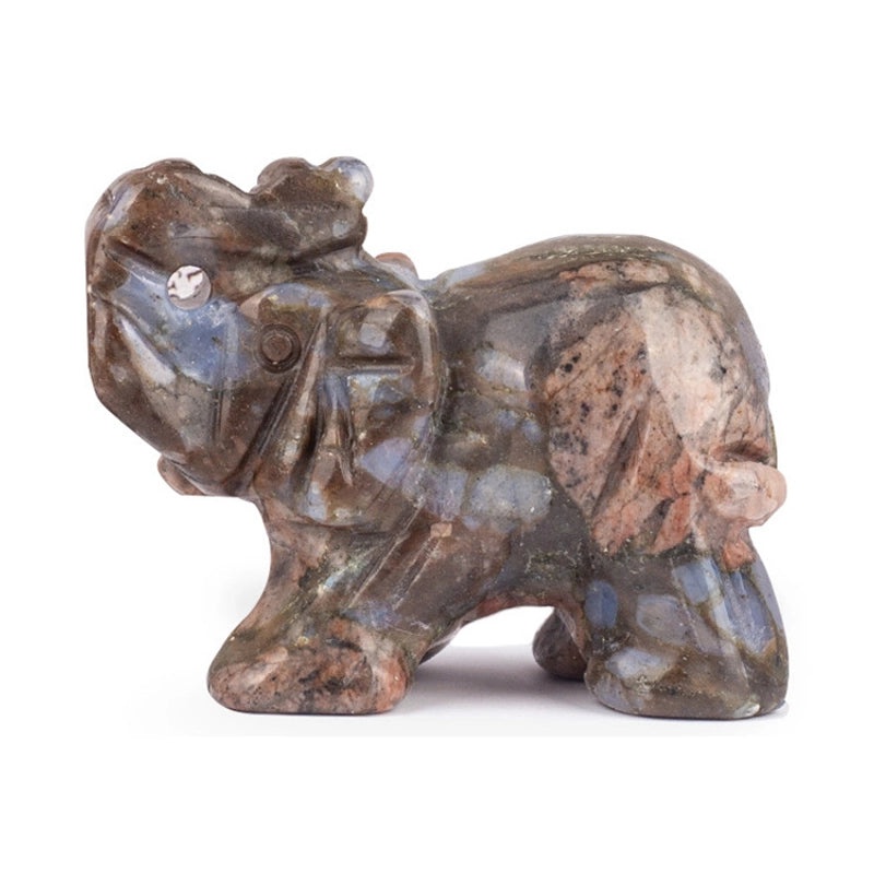 Set of 5 Minimalist Elephant Crystal Figurines | Home Decor Ornaments|Artificial Decorative Accessories|Elegant Table Decorations|Gift Ideas|Deco