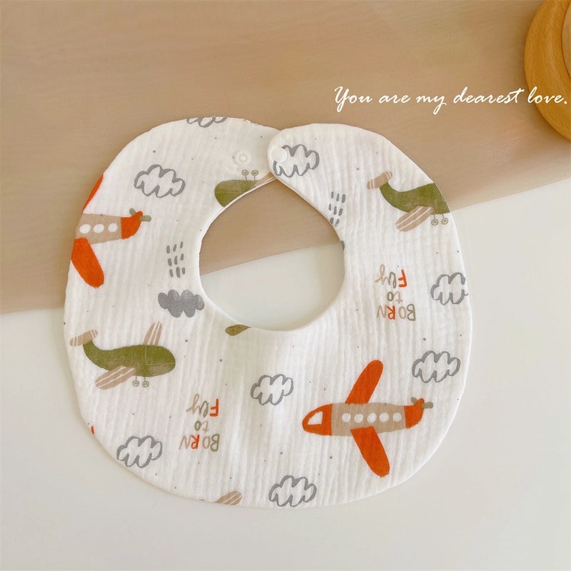 Baby Soft Cotton Gauze Newborn Bib Waterproof Absorbent Scarf for Autumn Winter|Baby & Kids Accessories