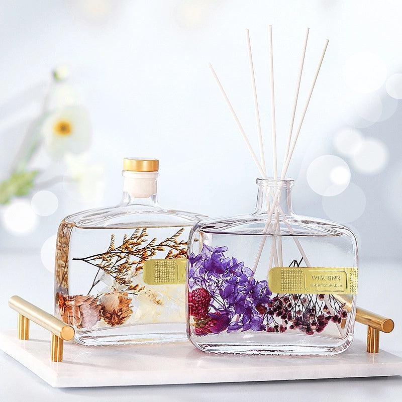 Elegant Minimalist Flower Glass Diffuser | Home Fragrance & Aromatherapy