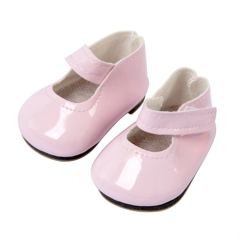 18 Inch Doll Pink Leather Baby Shoes for American Girl Shaf 43cm|Doll Accessories Shoes