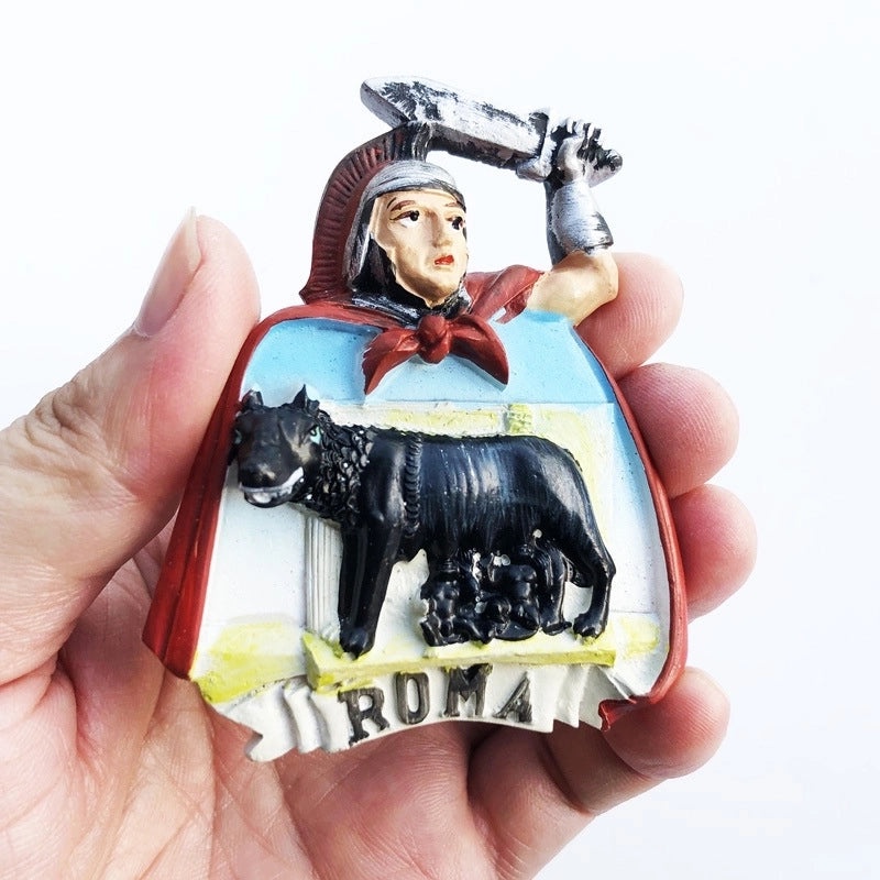 3-Piece Retro Streetwear Color Block Synthetic Resin Magnets Set|Home Decor & Magnets