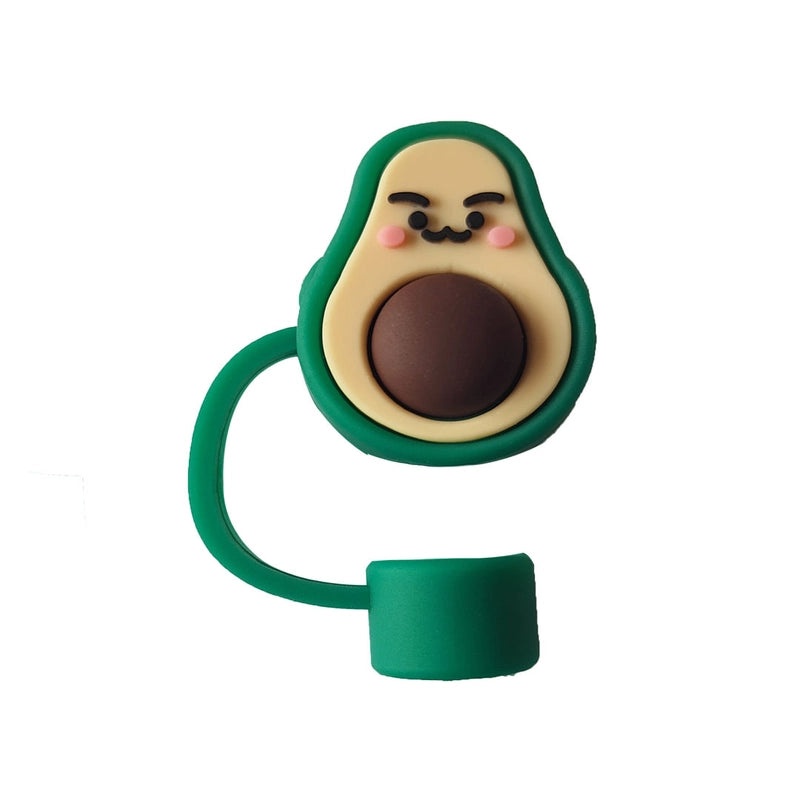 Peach Fruit Silicone Straw Topper Decorative Cap 1pc|Straw Accessories