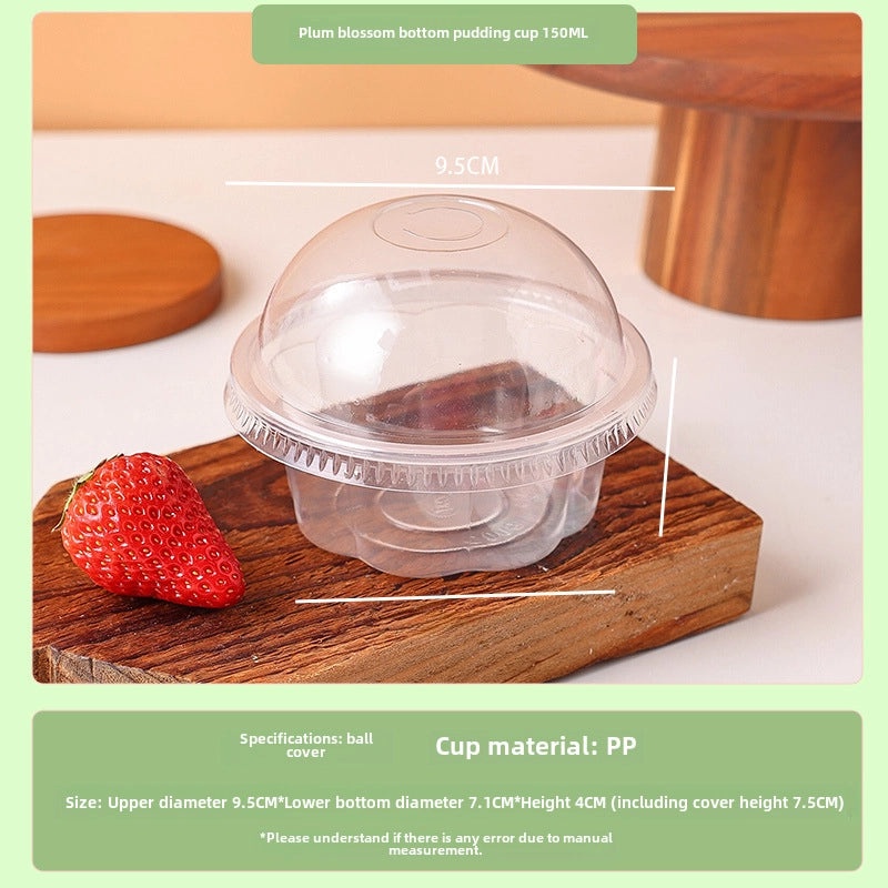 Disposable Ice Powder Bowl with Lid | Commercial Disposable Dessert Packaging