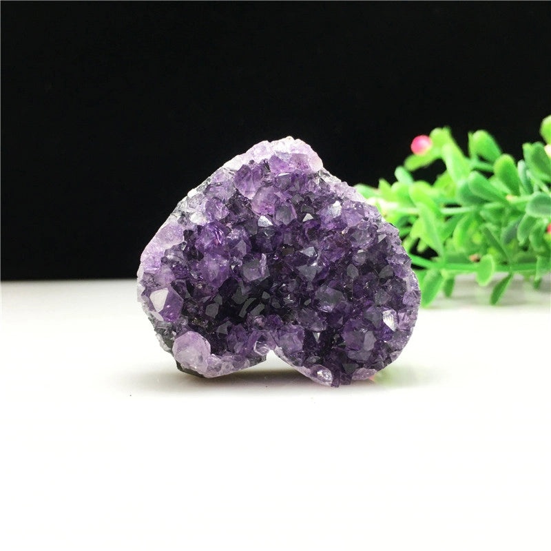 Natural Amethyst Cluster Raw Crystal Specimen for Home Decor | Crystal Ornaments