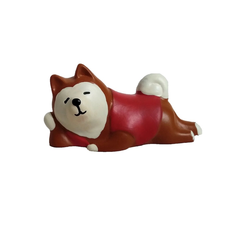 Japanese-style Zakka Resin Crafts Shiba Inu Penguin Cat White Bear Lazy Cat Creative Ornaments|Home Decor & Crafts