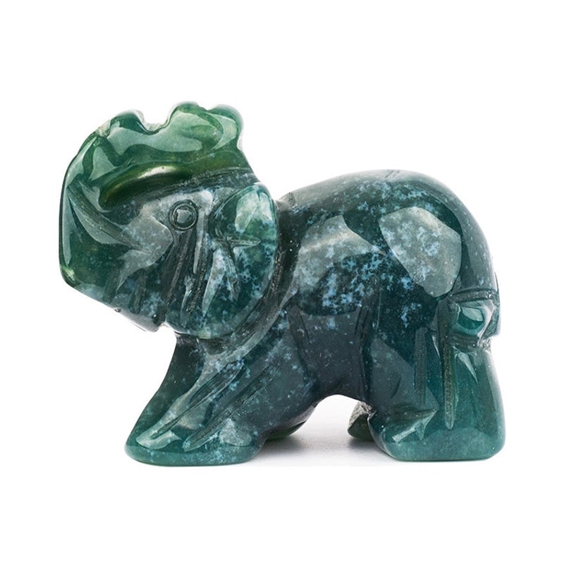 Set of 5 Minimalist Elephant Crystal Figurines | Home Decor Ornaments|Artificial Decorative Accessories|Elegant Table Decorations|Gift Ideas|Deco