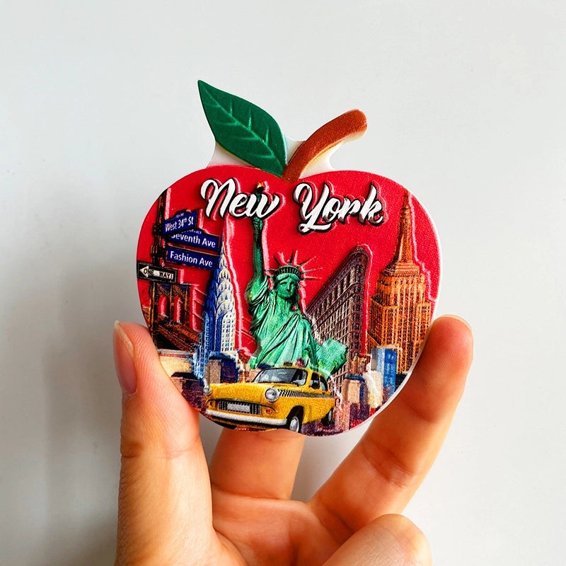 3D Travel Refrigerator Magnet Stickers Europe Cities Souvenirs Creative Tourist Gifts|Home Decor & Magnets