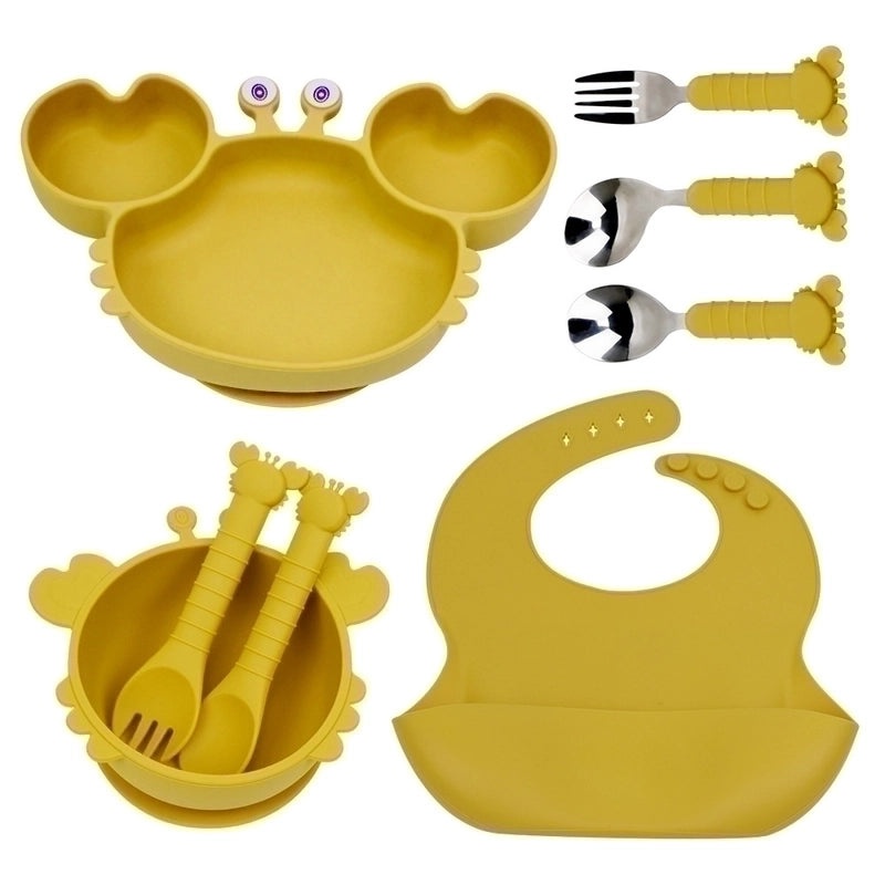 Casual Vacation Solid Color Silicone Tableware Single Piece Set|Kitchen & Dining
