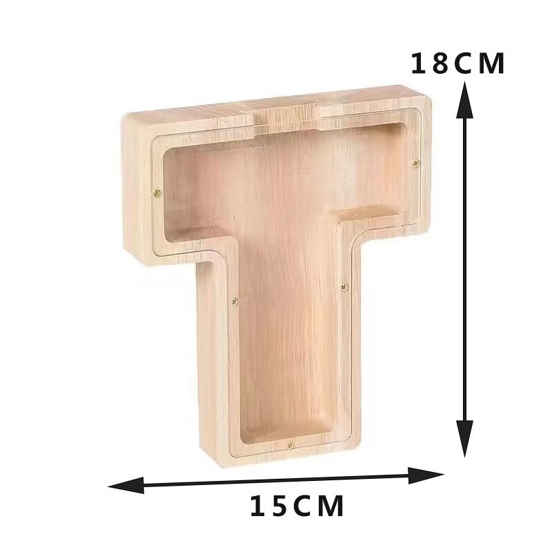 Piggy Bank Wooden Letter Toy for Kids | Educational Wooden Toys