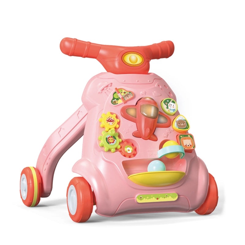 Adjustable Speed Baby Walker Trolley with Music and Anti-flip Design | Baby Strollers & Walkers