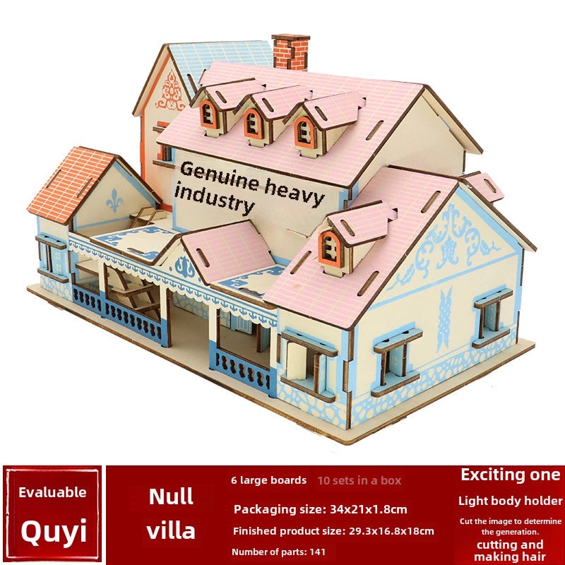 Handmade Wooden 3D Puzzle for Kids and Adults | Educational Toys & Games