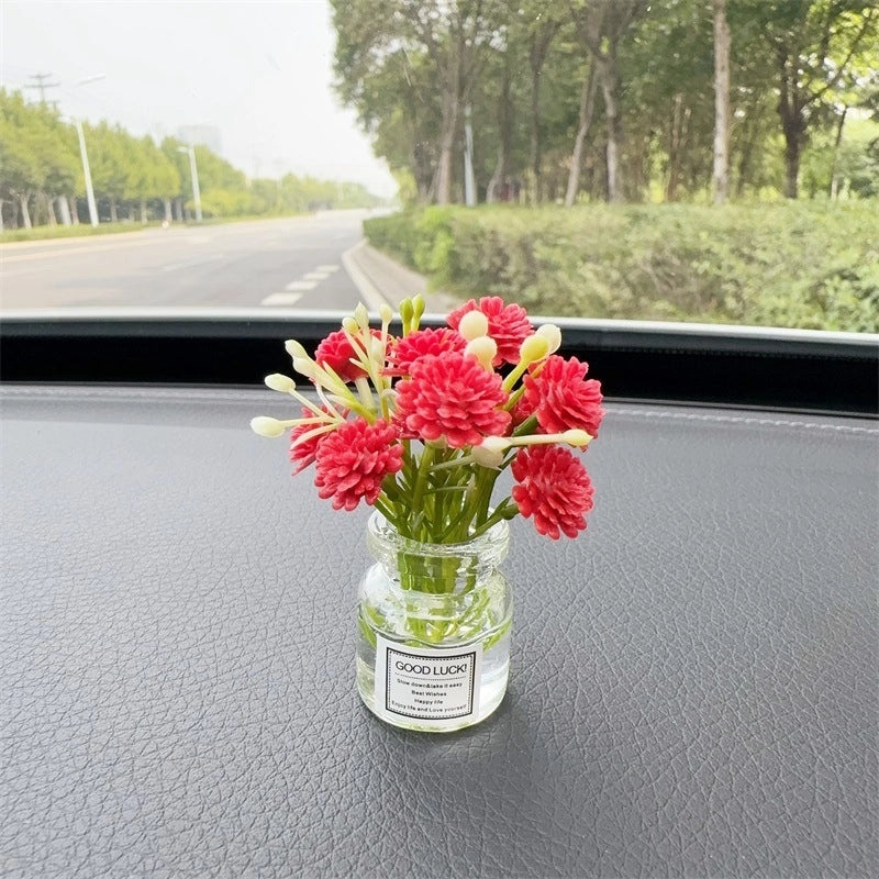 Elegant Minimalist Flower Glass Ornaments for Women|Home Decor Accessories