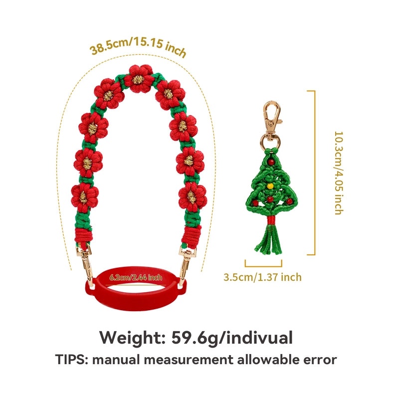 Nordic Christmas Tree Ornament Set Cotton Rope Silica Gel Cute Holiday Decor|Holiday Decorations