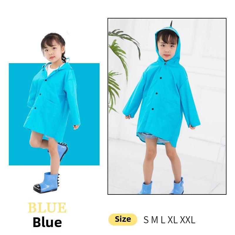 Kids Cartoon Dinosaur Raincoat Poncho for Boys Girls 2-6 Years Old Spring Autumn | Kids Rainwear