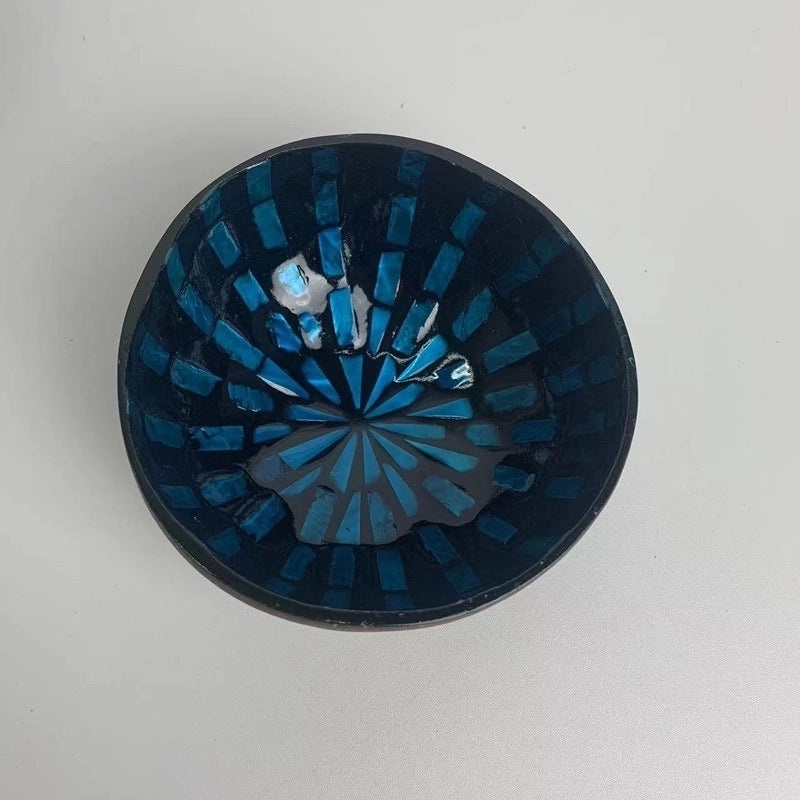 Natural Coconut Shell Charcoal Tableware Plate | Eco-Friendly Dining Accessories