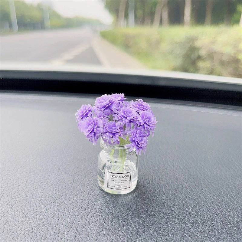 Elegant Minimalist Flower Glass Ornaments for Women|Home Decor Accessories