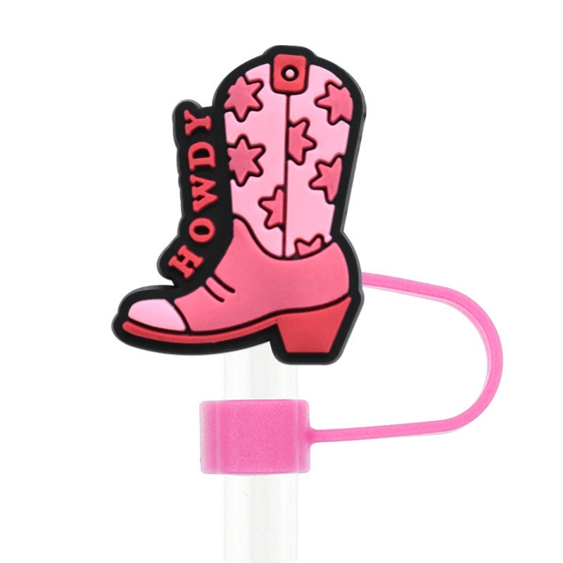 Stylish Letter Silica Gel Straw Cap for Casual and Elegant Look 1 Piece | Drinkware Accessories