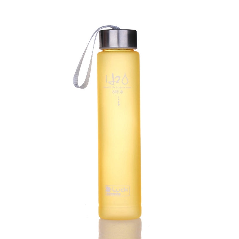 Frosted Transparent Sports Water Bottle for Couples with Rope Handle | Sports & Outdoors Accessories