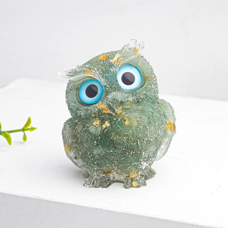 Minimalist Owl Gemstone Agate Decor Crystal Figurines for Home|Home Decor Ornaments