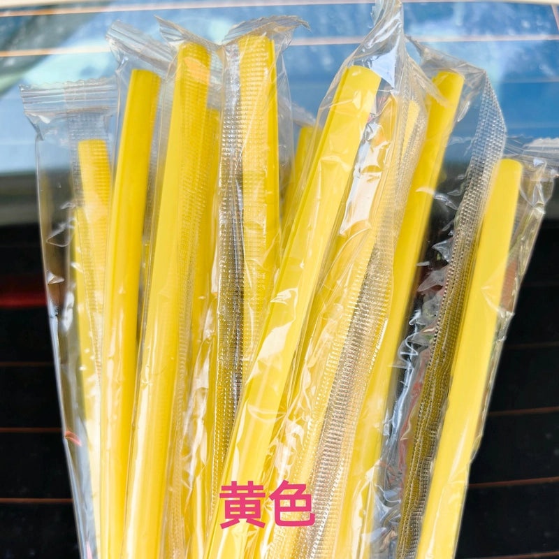 Haoqingxi Folding Silicone Straws Reusable Food Grade Easy to Clean Portable Straw Set|Kitchen & Dining