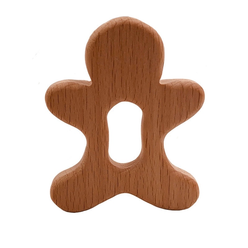 Natural Beech Wood Baby Teether Toys|Baby Teethers & Soothing Toys