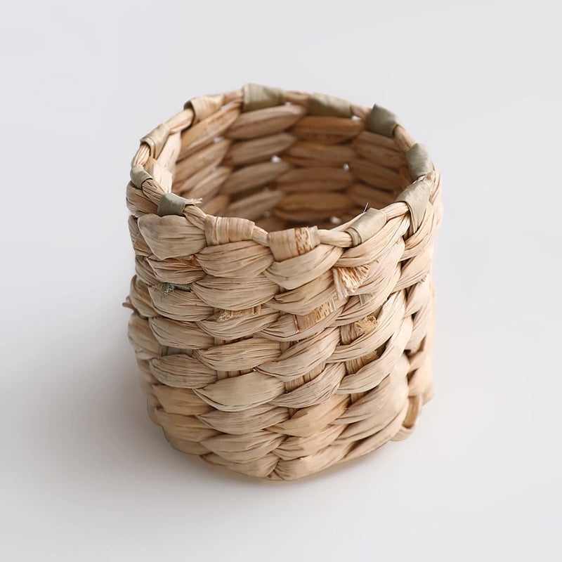 Handwoven Gourd Grass Napkin Ring Straw Buckle Rustic Western Restaurant Table Decor|Tableware & Dining Accessories