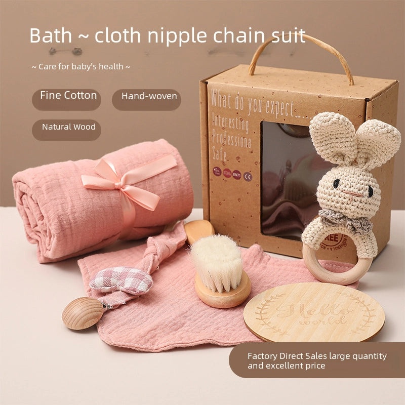 Nordic Style Baby Gift Set with Bath Towel Toy and Newborn Clothes for Water Play|Baby & Kids Accessories