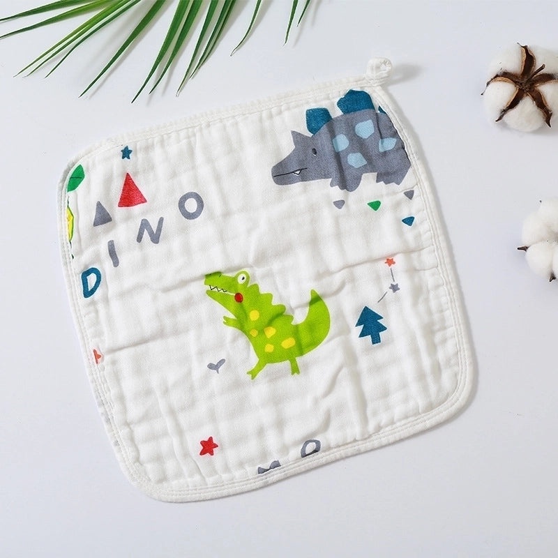 Cartoon Style Cotton Baby Burp Cloths Soft and Minimalist Newborn Accessories|Baby Accessories