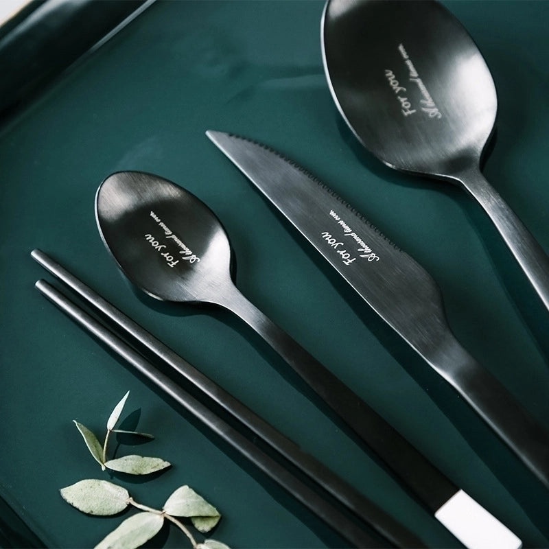 Elegant Minimalist Stainless Steel Flatware Set|Dining & Kitchenware