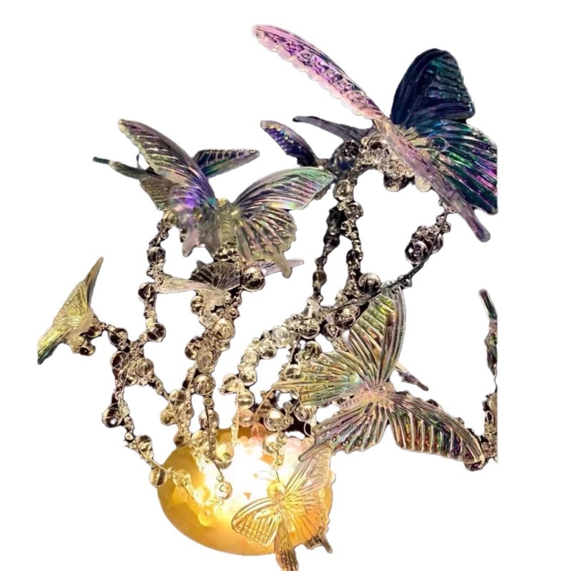 Handmade Butterfly Night Light Full DIY Set Romantic Bedroom Bedside Lamp Birthday Gift for Male or Female|Home Decor & Lighting