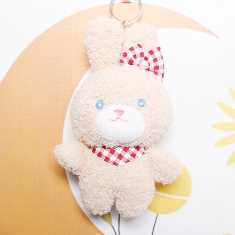 Adorable Small Rabbit Plush Pendant Keychain School Bag Charm Gift|Accessories & Keychains