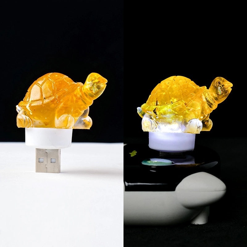 Minimalist Tortoise Crystal Night Light Ornament|Home Decor & Lighting