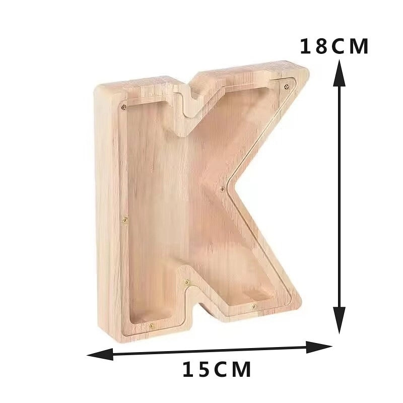 Piggy Bank Wooden Letter Toy for Kids | Educational Wooden Toys