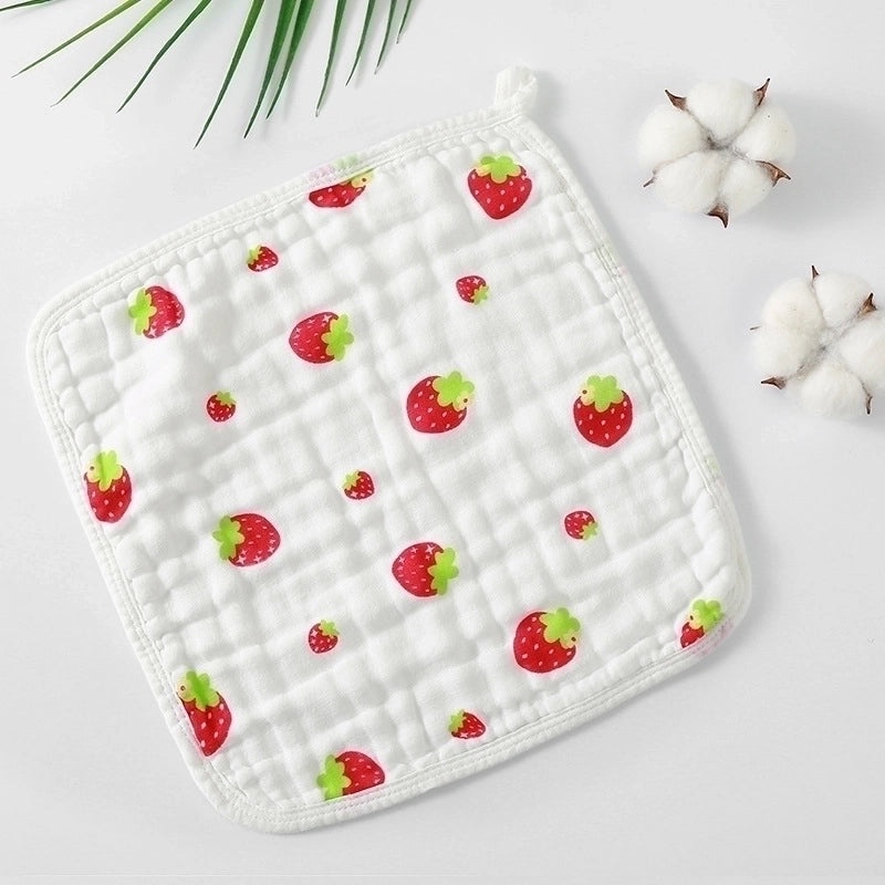 Cartoon Style Cotton Baby Burp Cloths Soft and Minimalist Newborn Accessories|Baby Accessories