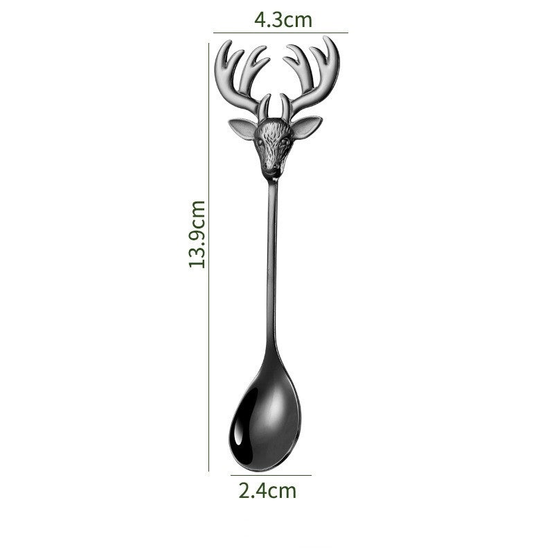 Cute Animal Design 304 Stainless Steel Spoon Single Piece|Kitchen Utensils