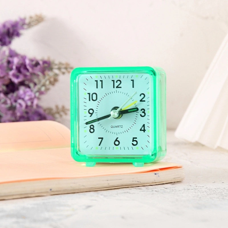 Transparent Square Candy Color Alarm Clock for Students | Home Decor