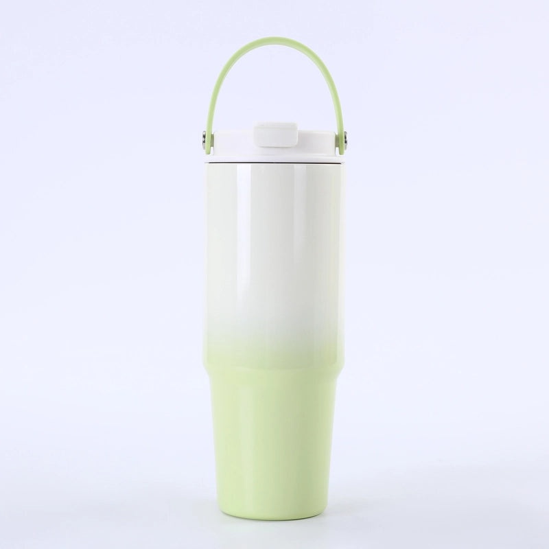 Gradient Color Stainless Steel Thermos Cup 304/201 Double Wall Vacuum Flask 500ml | Drinkware & Thermoses