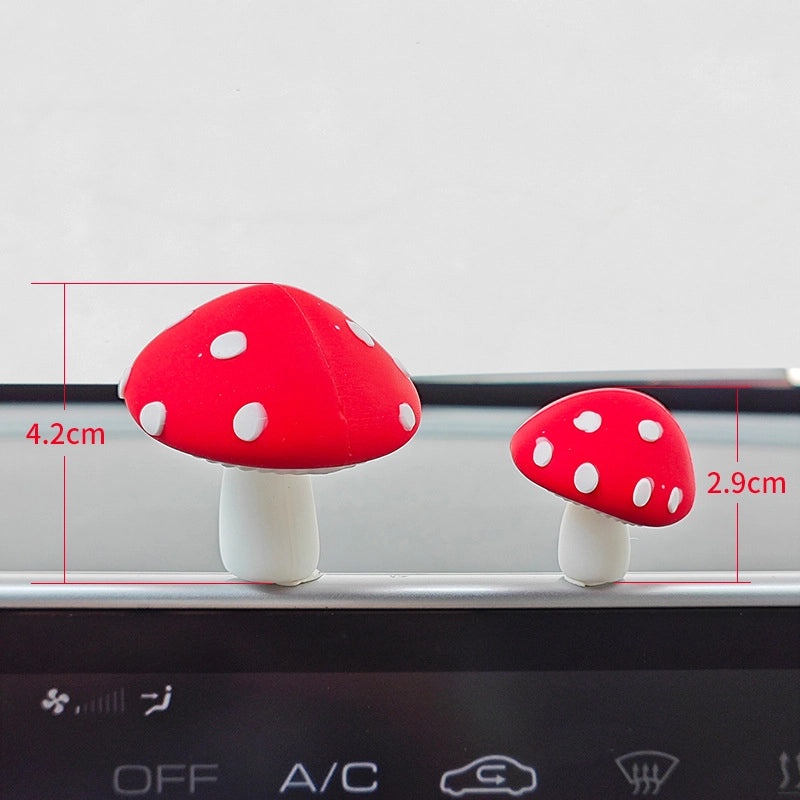 Minimalist Casual Elegant Mushroom Rubber Ornaments for Home Decor|Home Decor & Ornaments