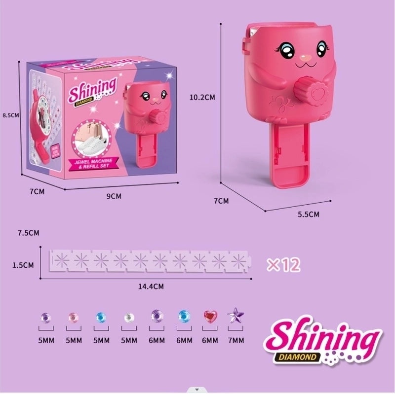 Creative Parent-Child Crystal Stick-On Hair Accessories for Girls | Hair Accessories