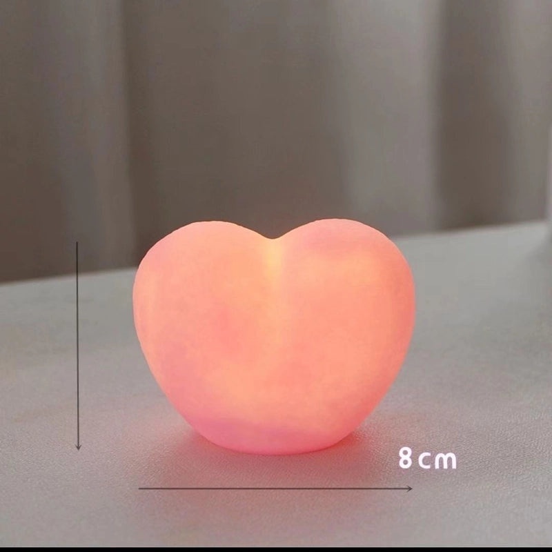 Romantic Heart-Shaped Nightlight for Girls | Valentine's Day Wedding Home Decor Gift | Creative Love Atmosphere Lamp | Holiday Present Light | Li