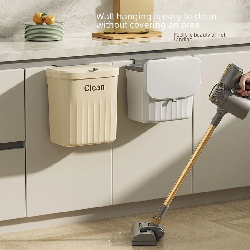 Large Capacity Waterproof Wall-Mounted Kitchen and Bathroom Trash Can|Home Organization and Storage