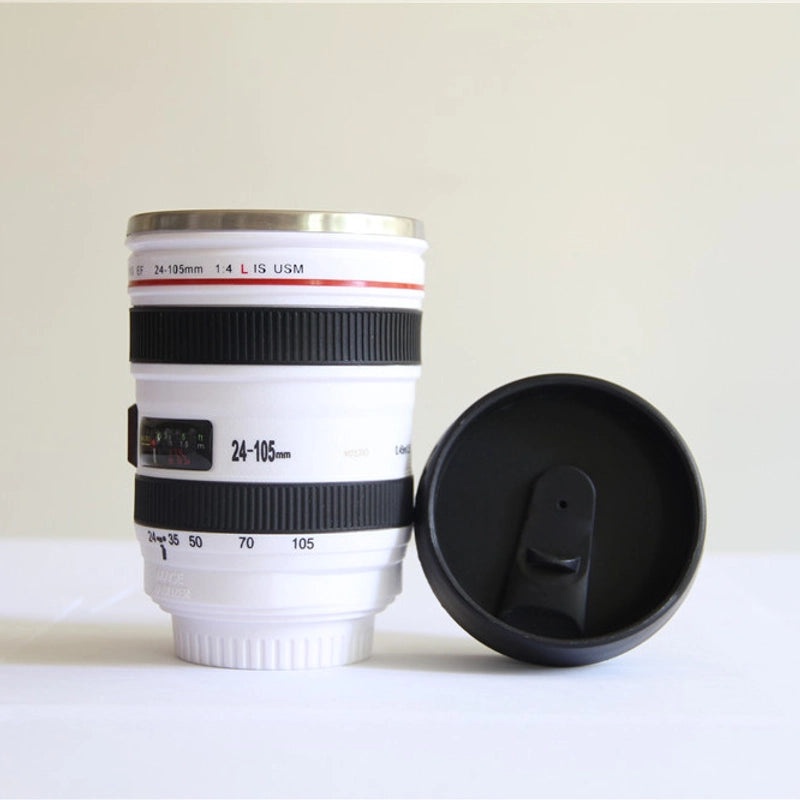 Creative Couple SLR Camera Lens Mug Stainless Steel Insulated Cup Five Generation Gift | Drinkware & Mugs
