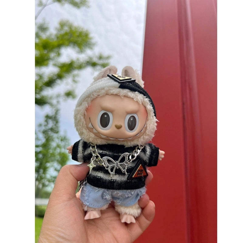 17cm Vinyl Blind Box Doll Pendant for Trendy Vest Sweater Suit | Fashion Accessories