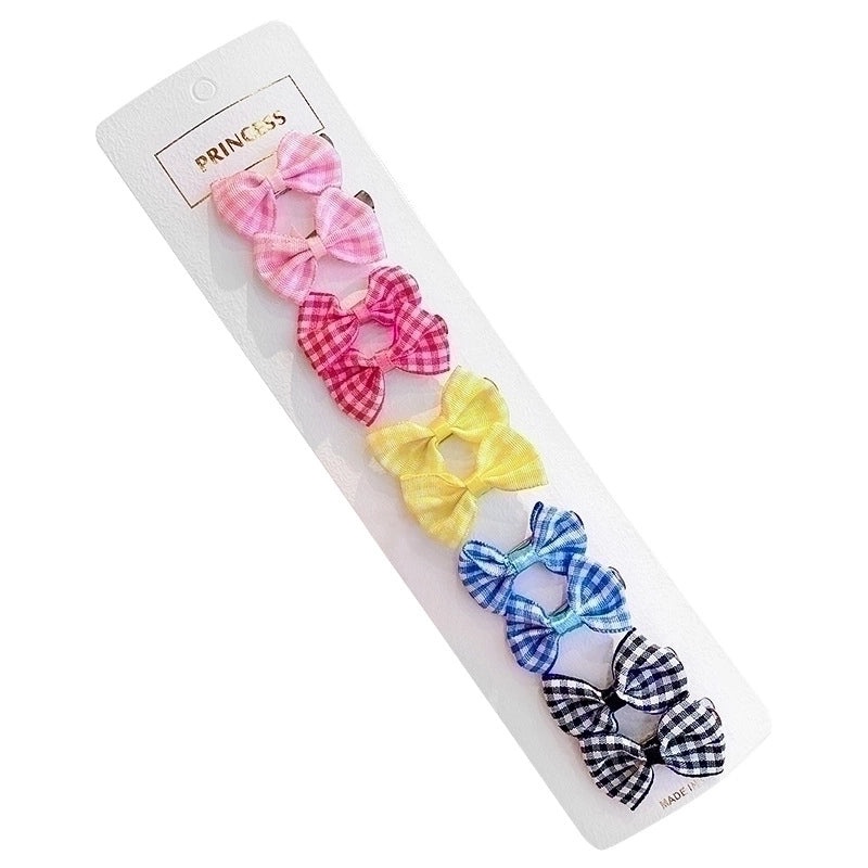 3 Pcs Baby Bow Hair Clips for Girls Cute Korean Style Small Hairpins | Kids Hair Accessories