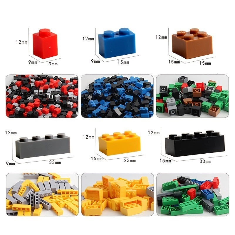 1000 PCS Small Building Blocks Bulk Set Compatible DIY Kids Construction Toys|Children's Building Blocks
